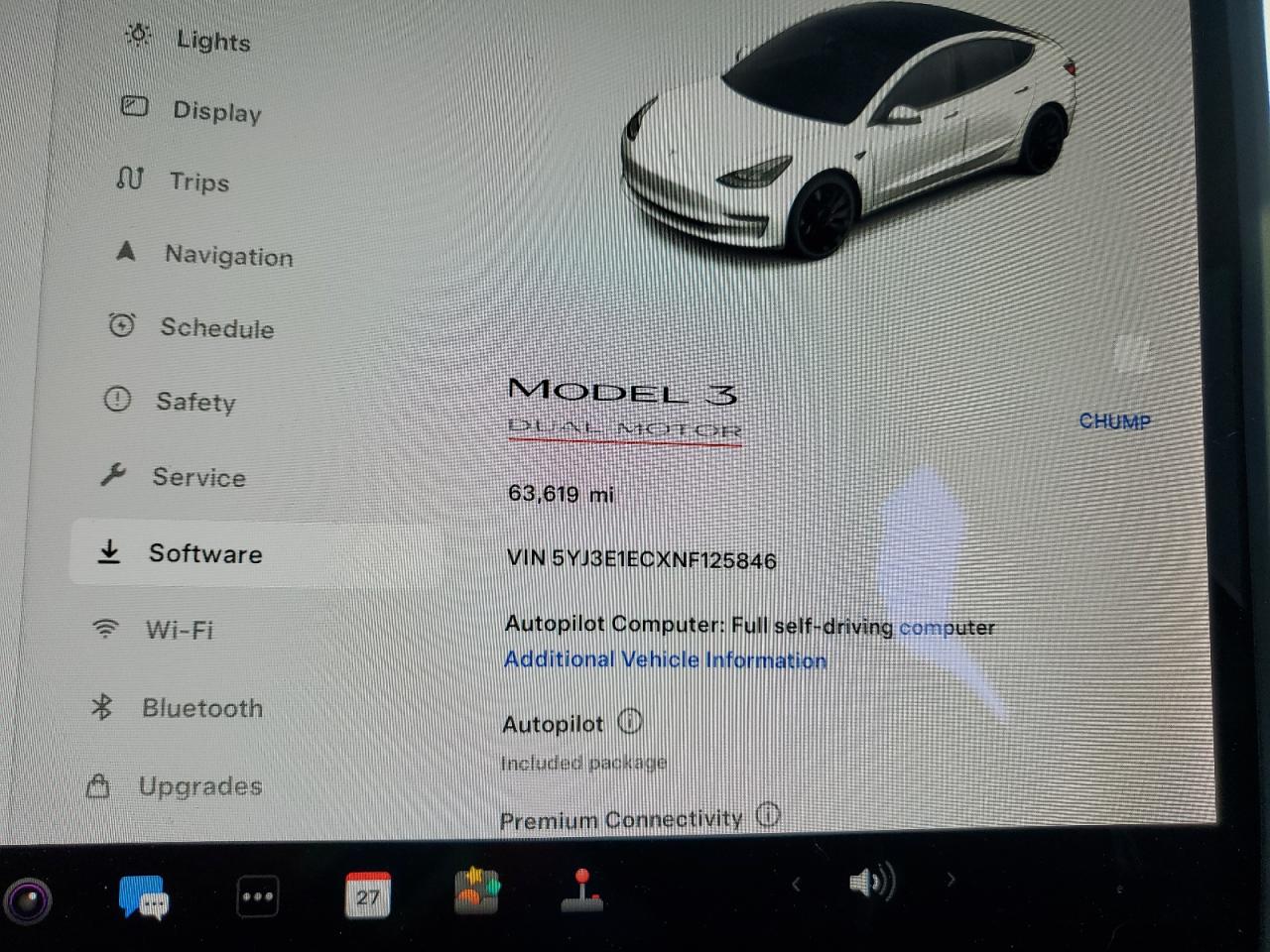 5YJ3E1ECXNF125846 2022 Tesla Model 3