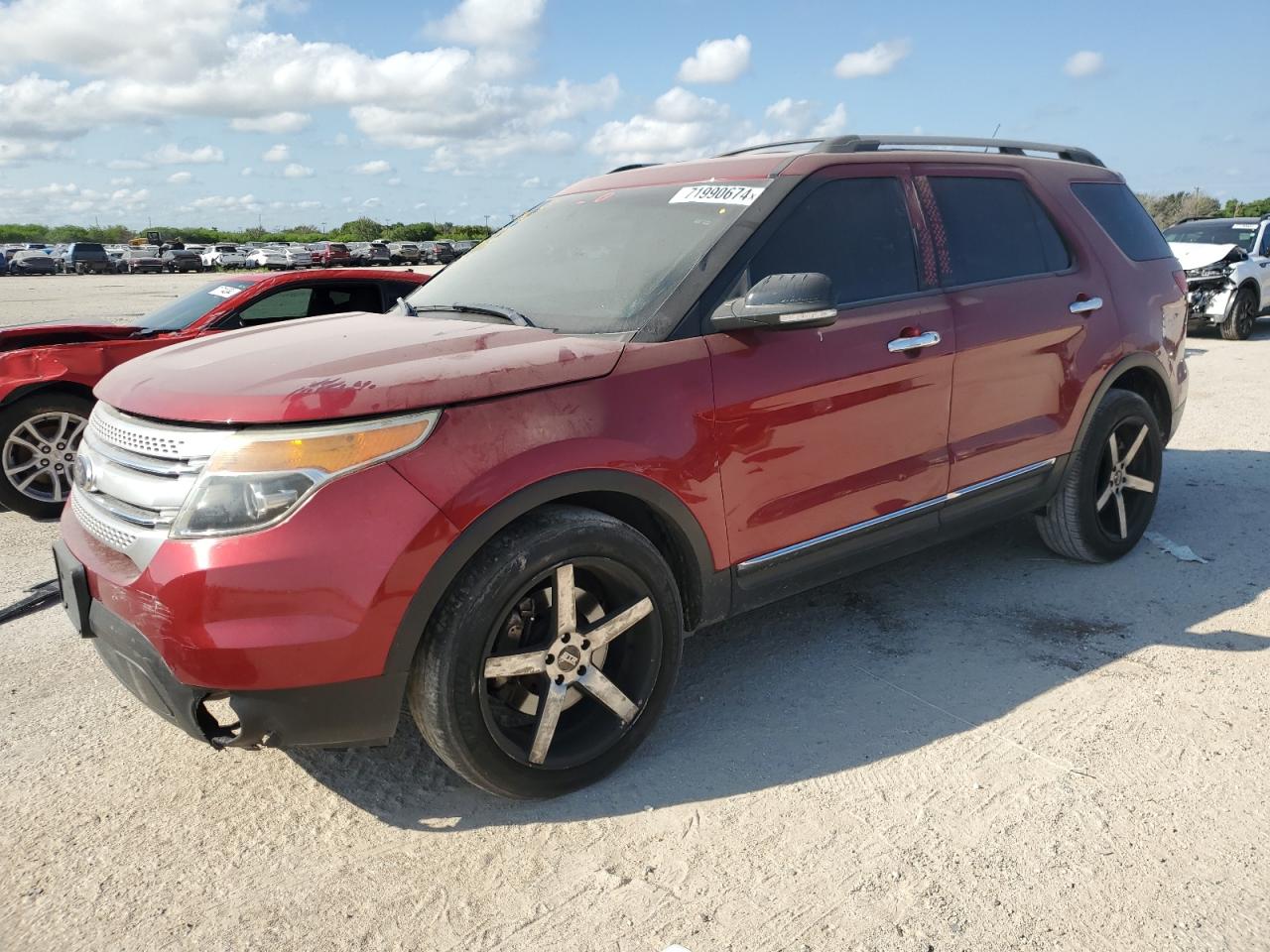 2015 Ford Explorer Xlt red null gas 1FM5K7D8XFGA92948 photo #1