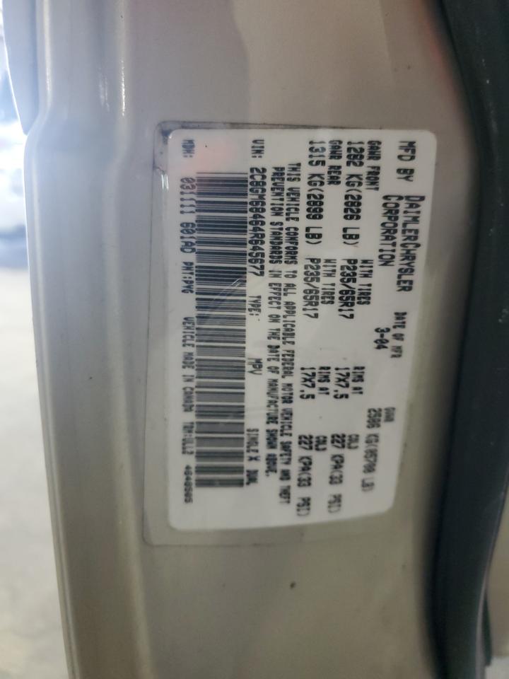 2C8GM68464R645677 2004 Chrysler Pacifica