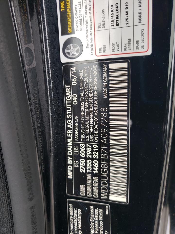 WDDUG8FB7FA097288 2015 Mercedes-Benz S 550 4Matic