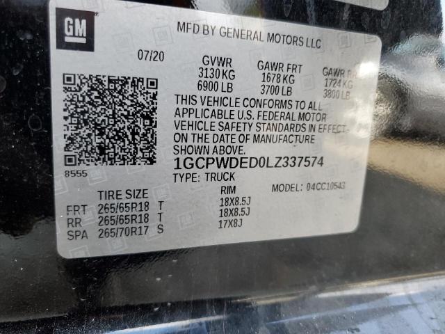 1GCPWDED0LZ337574 Chevrolet All Models SILVERADO 13