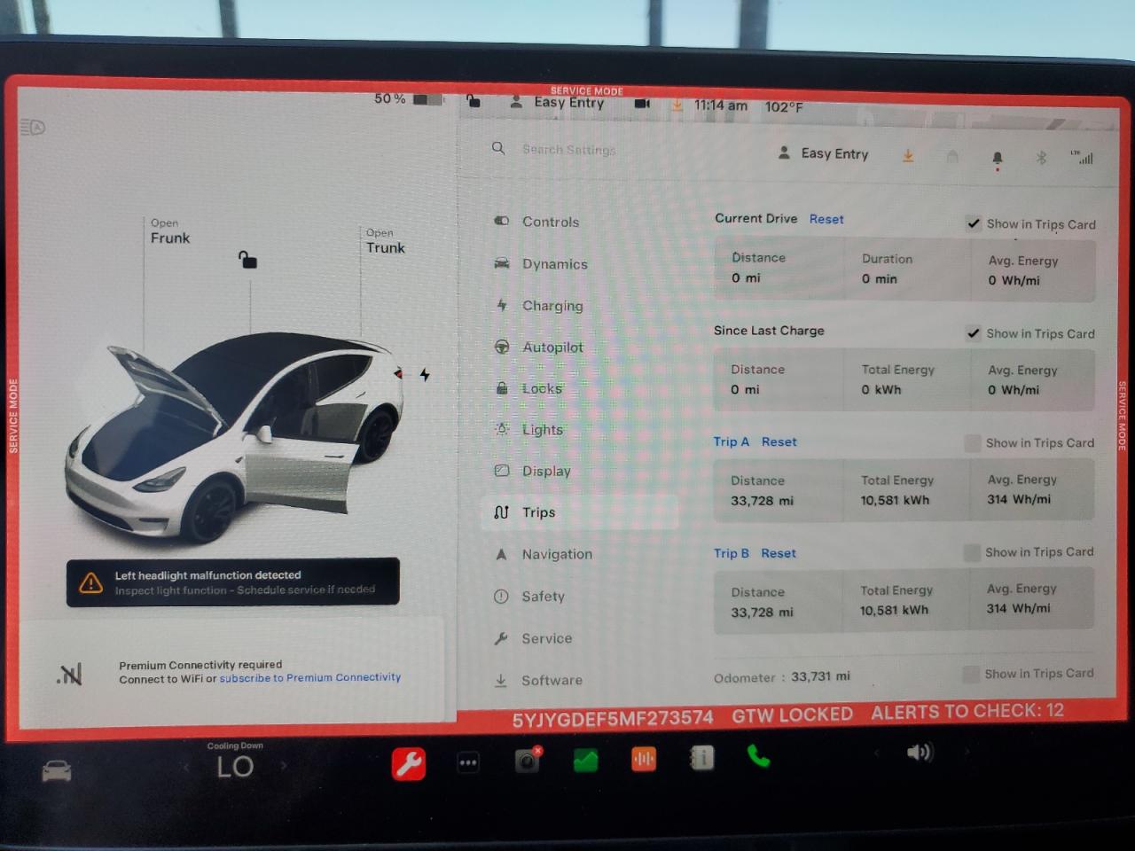 5YJYGDEF5MF273574 2021 Tesla Model Y