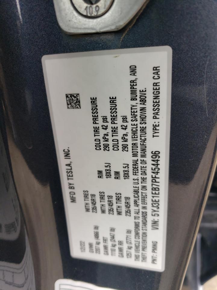 5YJ3E1EB7PF454496 2023 Tesla Model 3