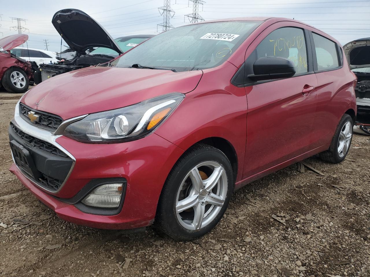 2020 Chevrolet Spark Ls VIN: KL8CA6SA2LC427727 Lot: 72780724