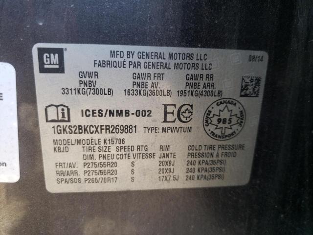 2015 GMC YUKON SLT