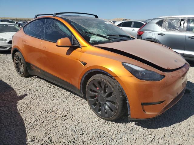  TESLA MODEL Y 2022 Оранжевый