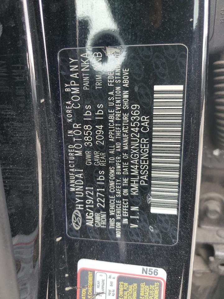 KMHLM4AGXNU245369 2022 Hyundai Elantra Sel