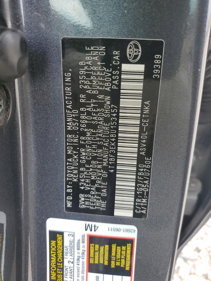 4T1BF3EK4BU153457 2011 Toyota Camry Base