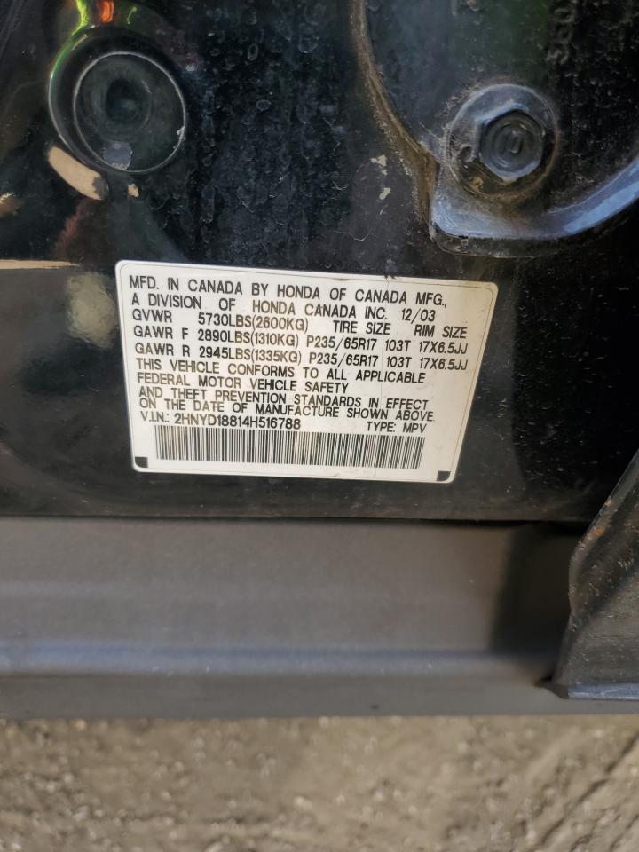 2HNYD18814H516788 2004 Acura Mdx Touring