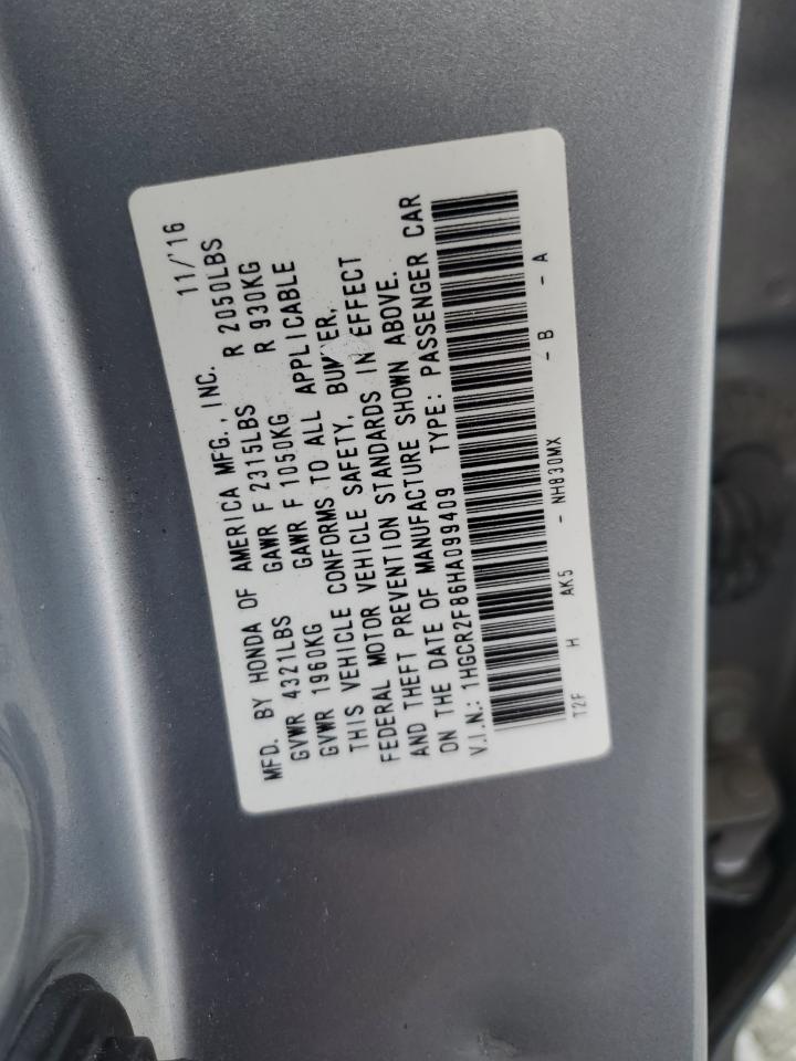 1HGCR2F85HA099940 2017 Honda Accord Exl