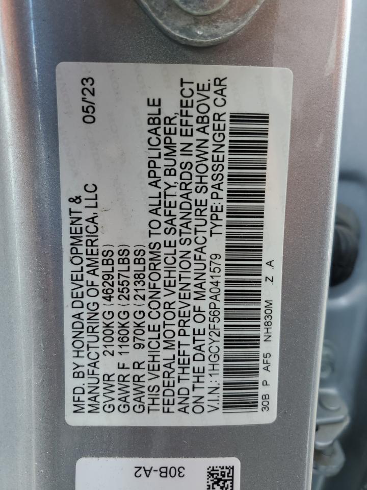 1HGCY2F56PA041579 2023 HONDA ACCORD - Image 13