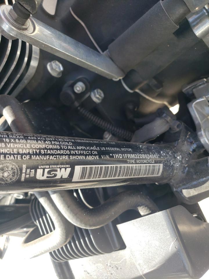 2013 Harley-Davidson Flhrc Road King Classic VIN: 1HD1FRM32DB634043 Lot: 68659484