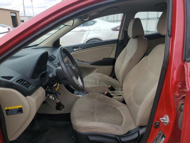  HYUNDAI ACCENT 2016 Red