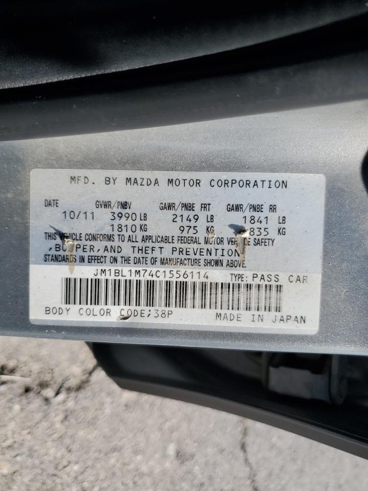 JM1BL1M74C1556114 2012 Mazda 3 I