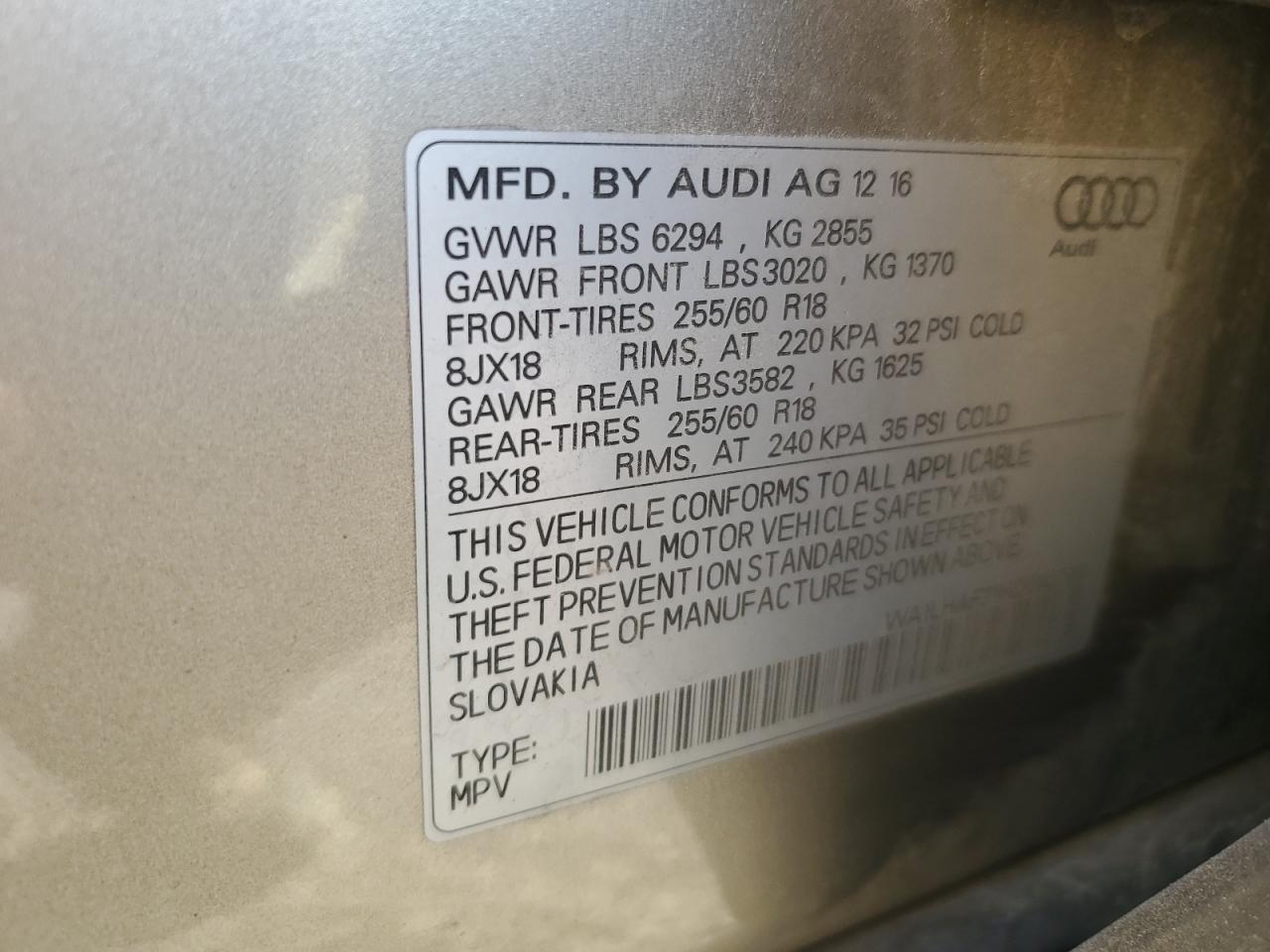 WA1LHAF71HD040795 2017 Audi Q7 Premium Plus