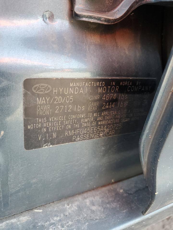 KMHFU45E65A420725 2005 Hyundai Xg 350