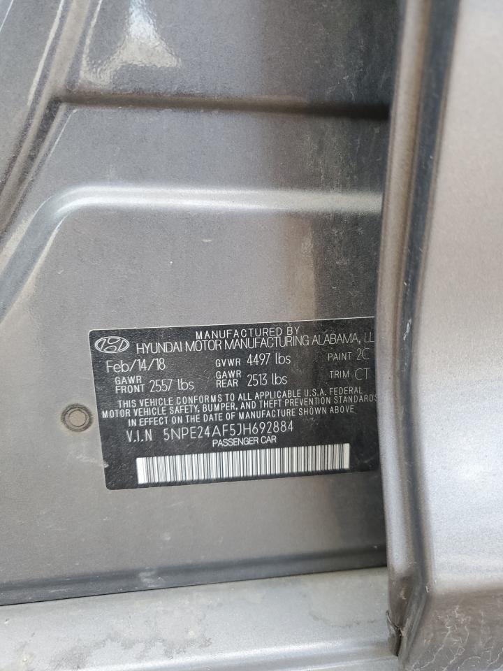 5NPE24AF5JH692884 2018 Hyundai Sonata Se