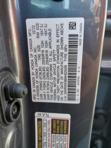 2HKRW2H86NH625458 Honda CRV CR-V EXL 15