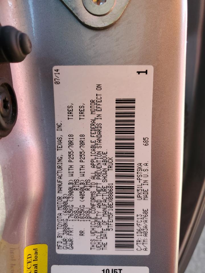 5TFEM5F10EX080681 2014 Toyota Tundra Crewmax Sr5