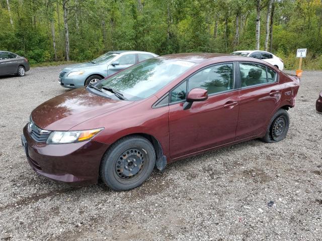 Sedans HONDA CIVIC 2012 Burgundy