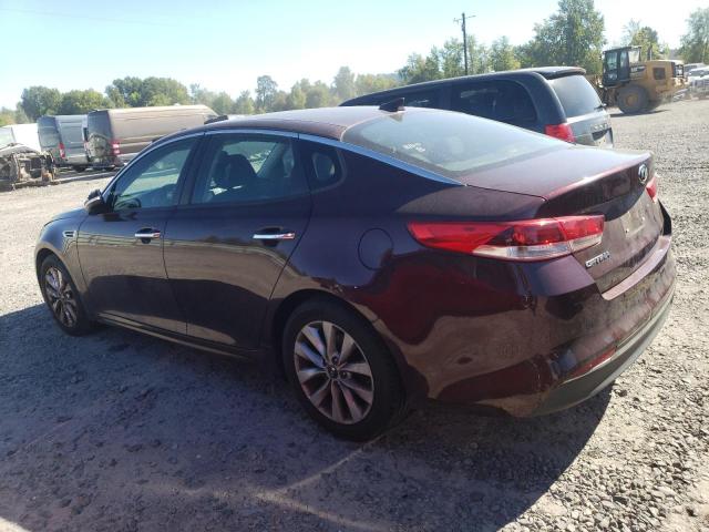 Sedans KIA OPTIMA 2016 Burgundy