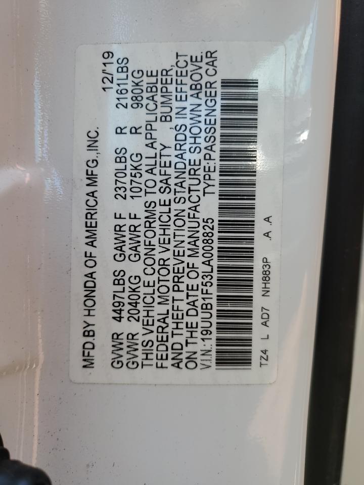 19UUB1F53LA008825 2020 Acura Tlx Technology