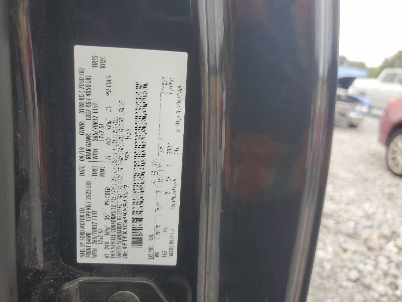 1FTFX1E44KKE45372 2019 Ford F150 Super Cab