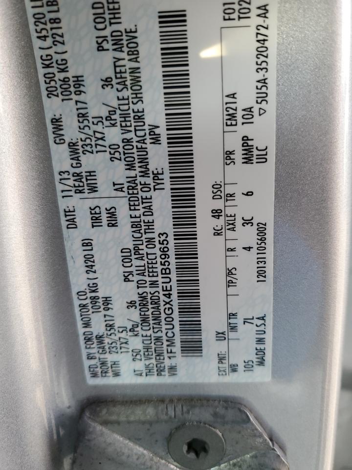 1FMCU0GX4EUB59653 2014 Ford Escape Se