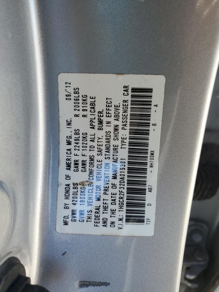 1HGCR2F32DA015391 2013 Honda Accord Lx