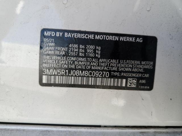 3MW5R1J08M8C09270 BMW 3 Series 330I 13