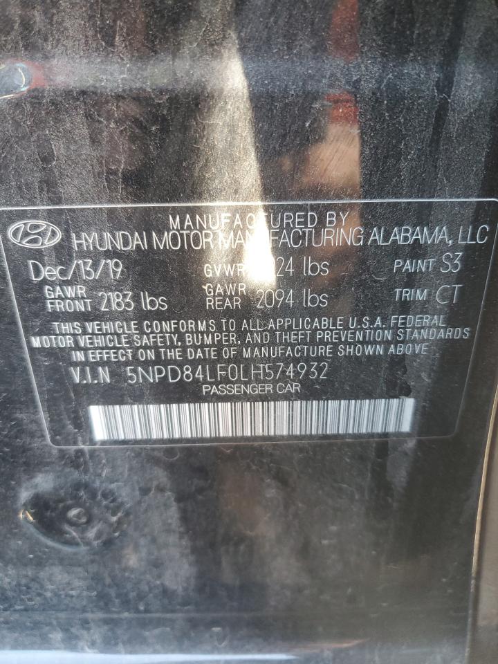 5NPD84LF0LH574932 2020 Hyundai Elantra Sel