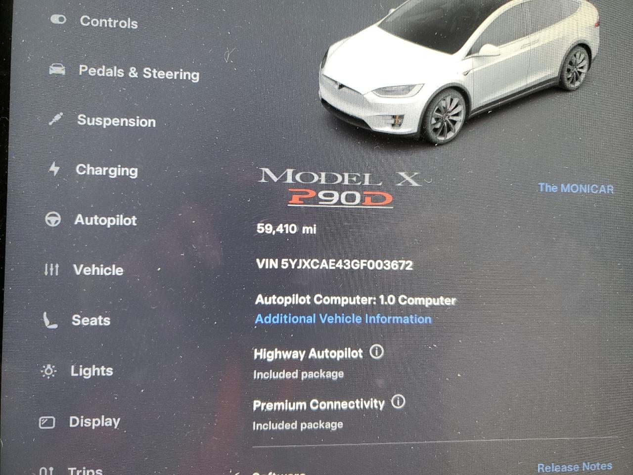 5YJXCAE43GF003672 2016 Tesla Model X