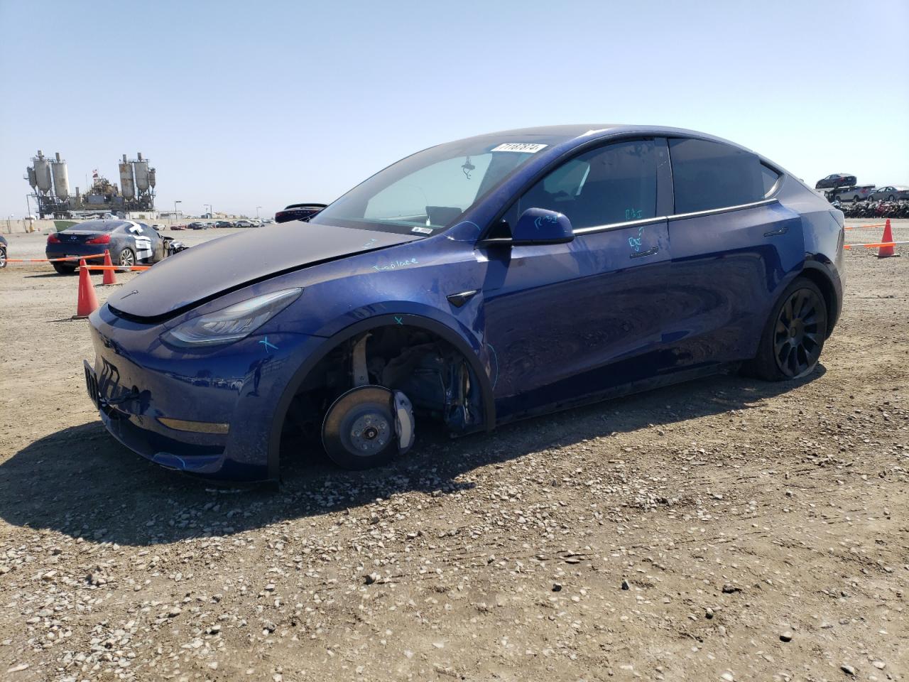 2020 Tesla Model Y VIN: 5YJYGDEE1LF038224 Lot: 71187874