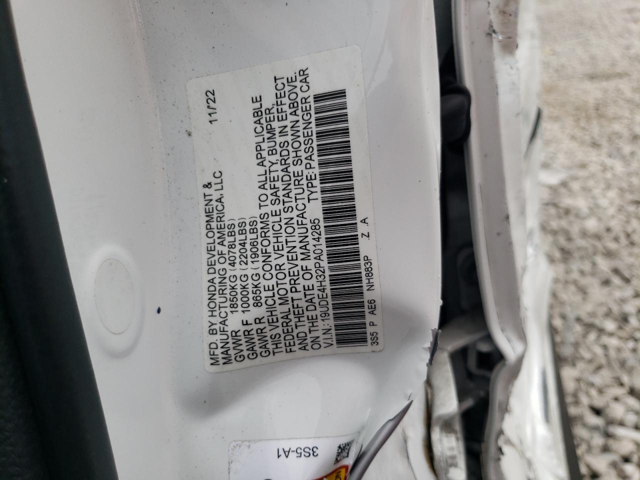 19UDE4H32PA014285 2023 Acura Integra A-Spec