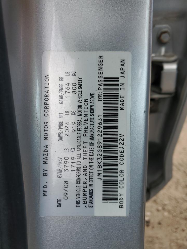 JM1BK32G891229631 2009 Mazda 3 I