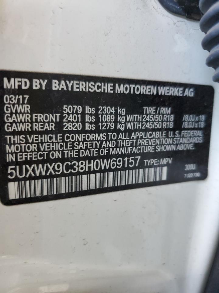 5UXWX9C38H0W69157 2017 BMW X3 xDrive28I