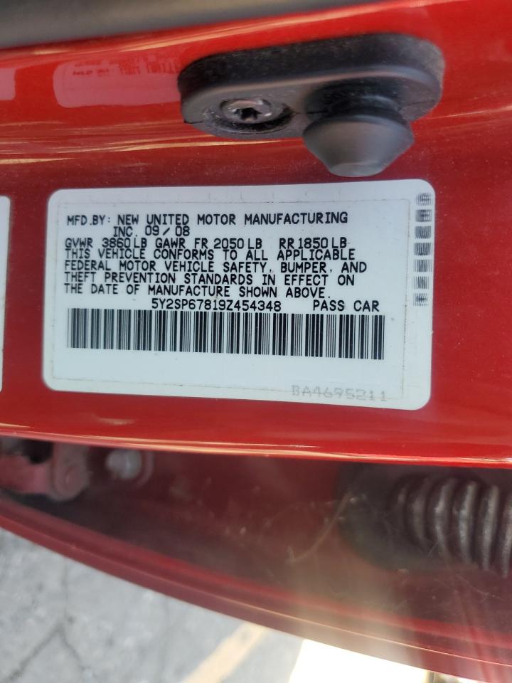 5Y2SP67819Z454348 2009 Pontiac Vibe