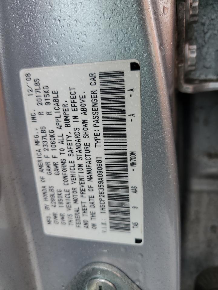 1HGCP26359A090681 2009 Honda Accord Lx