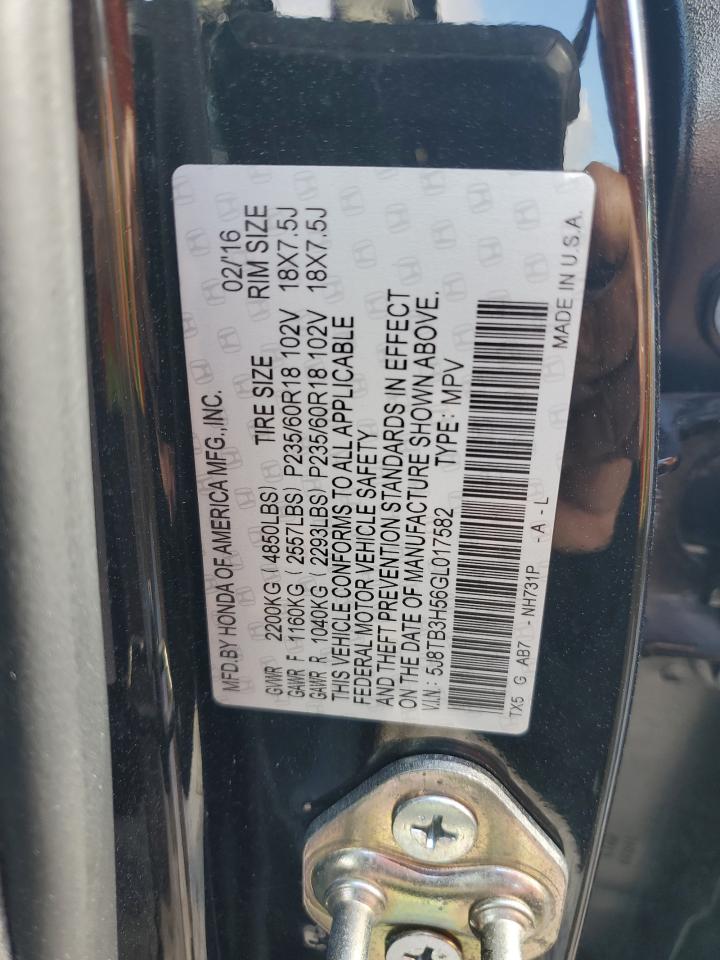 5J8TB3H56GL017582 2016 Acura Rdx Technology