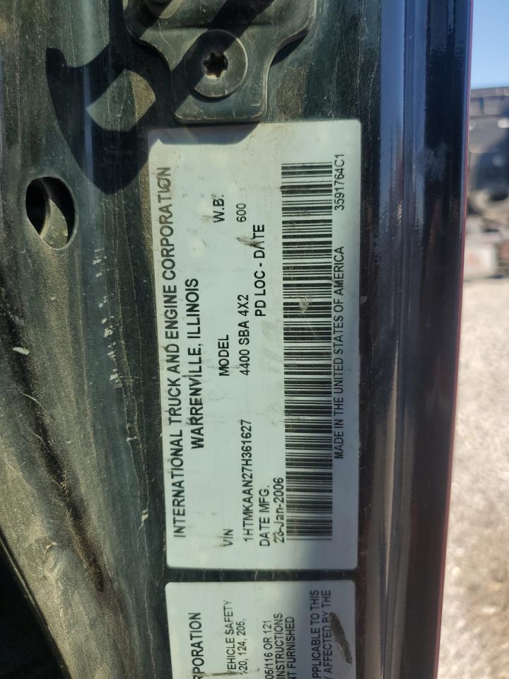 1HTMKAAN27H361627 2007 International 4000 4400
