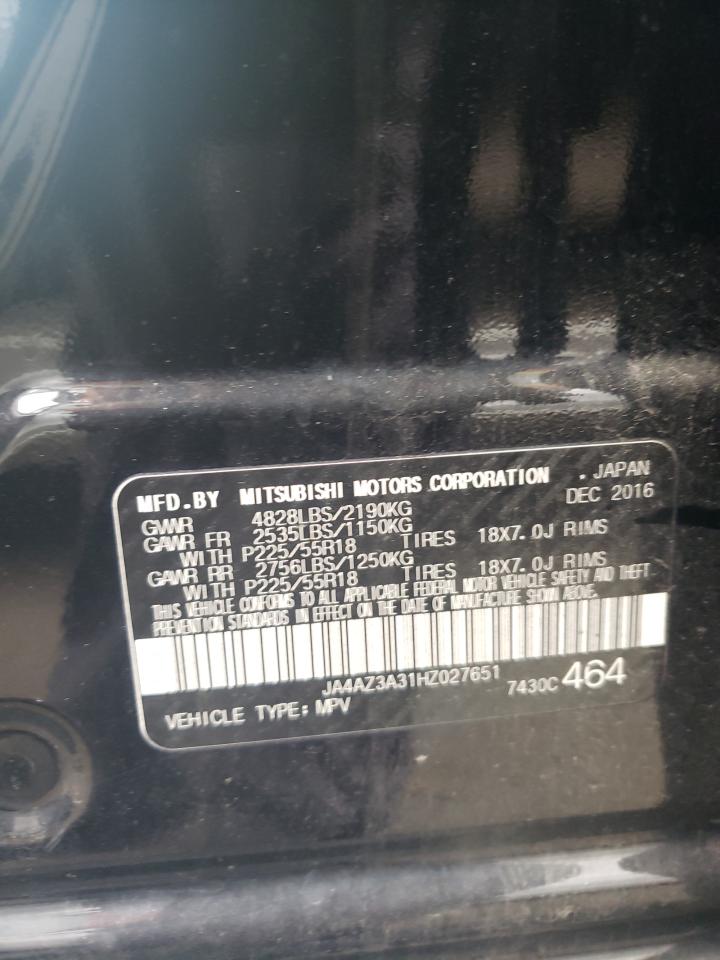 JA4AZ3A31HZ027651 2017 Mitsubishi Outlander Se