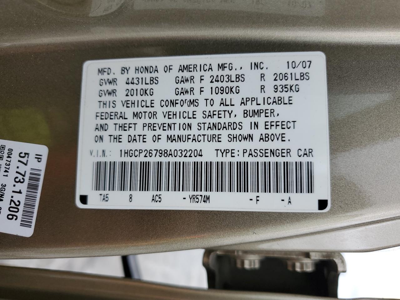 2008 Honda Accord - Image 12