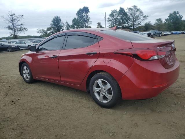  HYUNDAI ELANTRA 2014 Czerwony