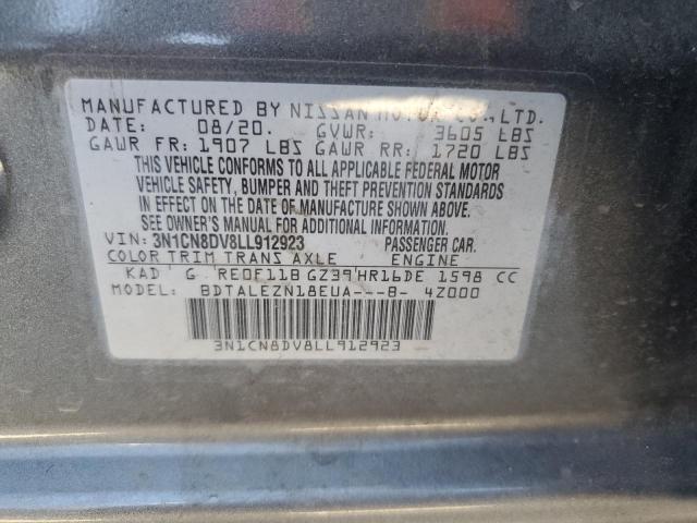 3N1CN8DV8LL912923 Nissan Versa S 13