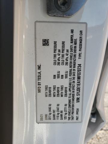 5YJ3E1EA1MF070734 Tesla Model 3  13