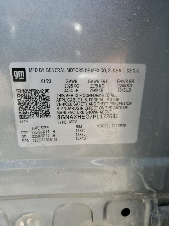 3GNAXHEG7PL172681 2023 Chevrolet Equinox Ls