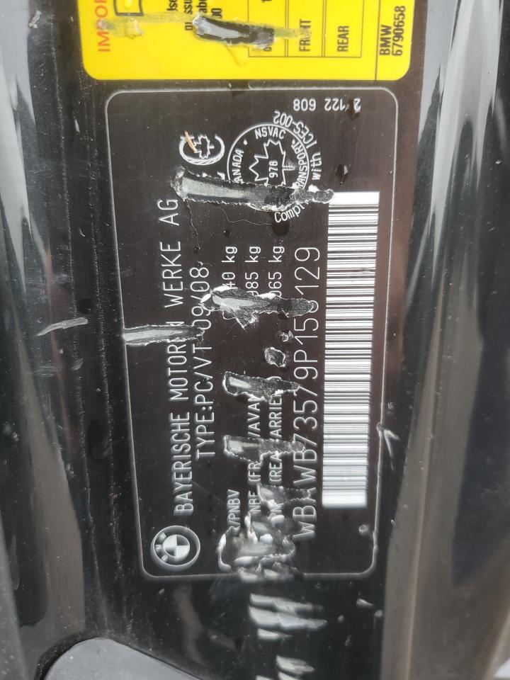 2009 BMW 335 I VIN: WBAWB73579P158129 Lot: 72981664