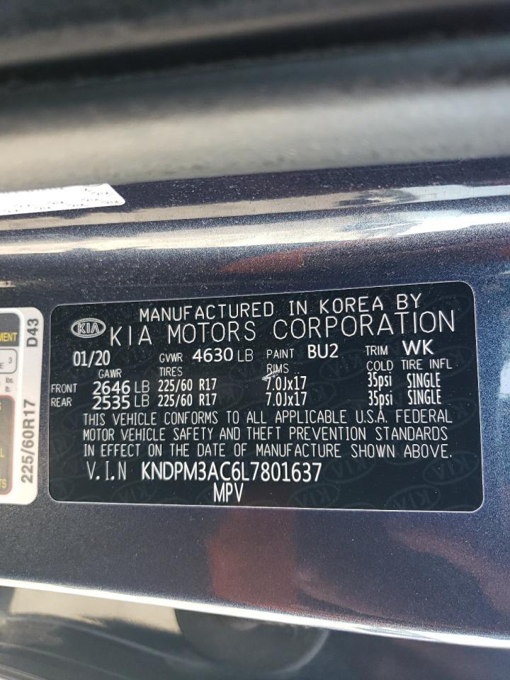 KNDPM3AC6L7801637 2020 Kia Sportage Lx