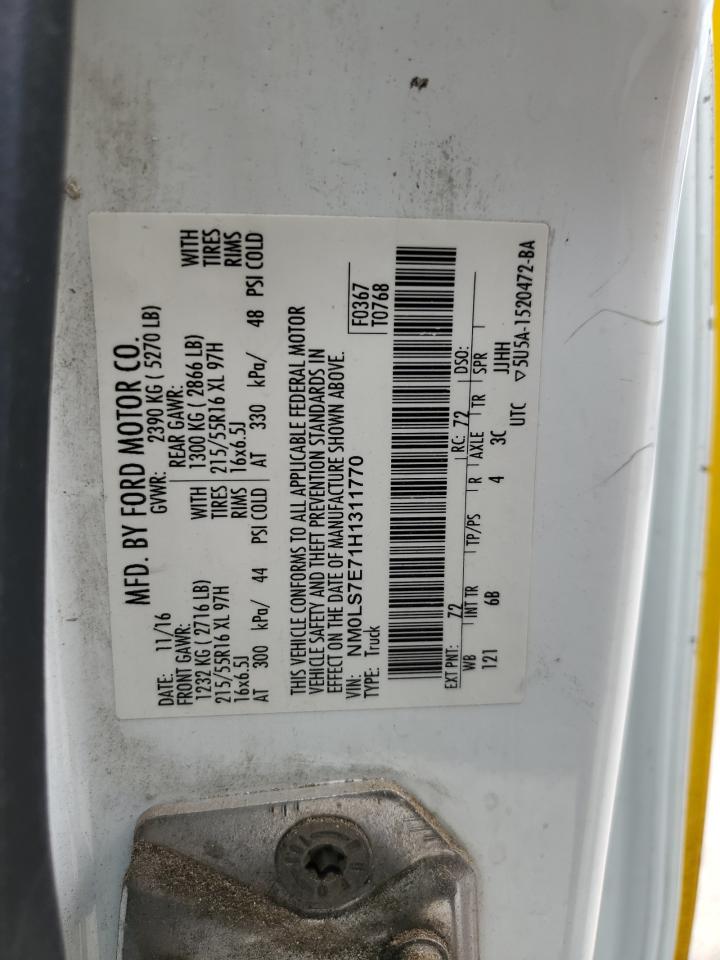 NM0LS7E71H1311770 2017 Ford Transit Connect Xl