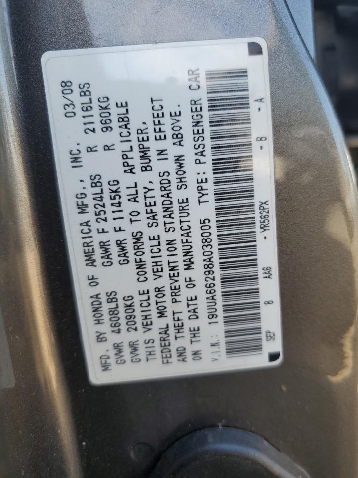 19UUA66298A038005 2008 Acura Tl